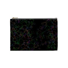 Boxs Black Background Pattern Cosmetic Bag (Medium) 