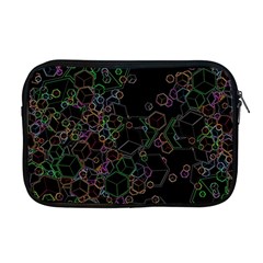 Boxs Black Background Pattern Apple MacBook Pro 17  Zipper Case