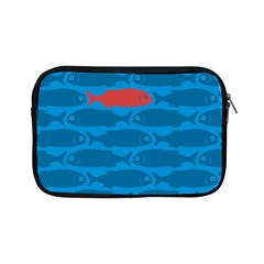 Fish Line Sea Beach Swim Red Blue Apple Ipad Mini Zipper Cases by Alisyart