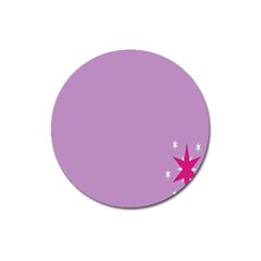 Purple Flagred White Star Magnet 3  (round) by Alisyart