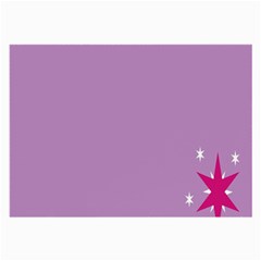 Purple Flagred White Star Large Glasses Cloth (2-side) by Alisyart