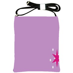 Purple Flagred White Star Shoulder Sling Bags