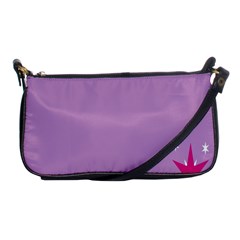 Purple Flagred White Star Shoulder Clutch Bags