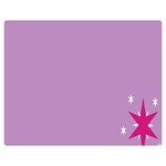 Purple Flagred White Star Double Sided Flano Blanket (Medium)  60 x50  Blanket Front