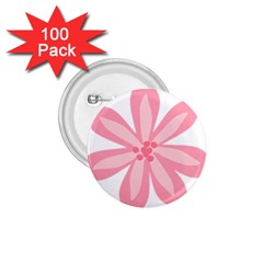 Pink Lily Flower Floral 1 75  Buttons (100 Pack) 