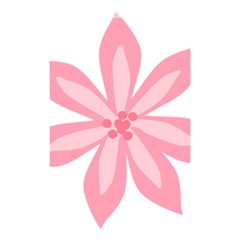 Pink Lily Flower Floral Shower Curtain 48  X 72  (small) 