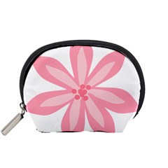 Pink Lily Flower Floral Accessory Pouches (small)  by Alisyart