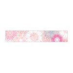 Flower Floral Sunflower Rose Pink Flano Scarf (Mini) Back