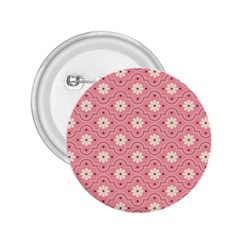 Pink Flower Floral 2 25  Buttons by Alisyart