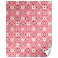 Pink Flower Floral Canvas 11  X 14   by Alisyart