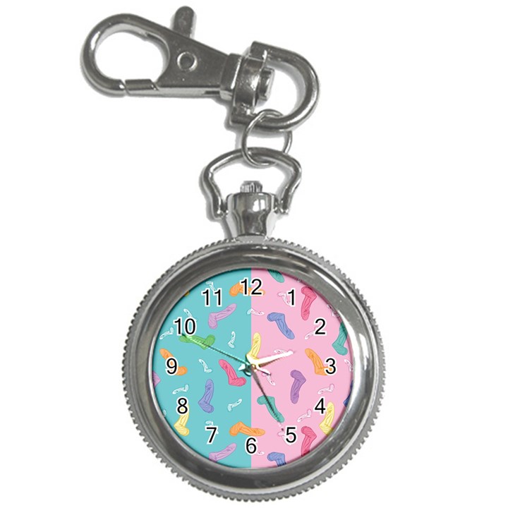 Socks Kids Blue Pink Yellow Purple Green Rainbow Key Chain Watches