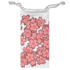 Flower Floral Pink Jewelry Bag by Alisyart
