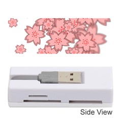 Flower Floral Pink Memory Card Reader (stick) 