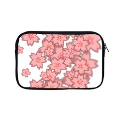 Flower Floral Pink Apple Macbook Pro 13  Zipper Case by Alisyart