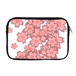 Flower Floral Pink Apple MacBook Pro 17  Zipper Case Front