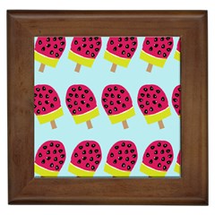 Watermelonn Red Yellow Blue Fruit Ice Framed Tiles