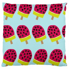 Watermelonn Red Yellow Blue Fruit Ice Large Cushion Case (one Side)