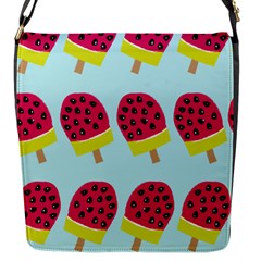 Watermelonn Red Yellow Blue Fruit Ice Flap Messenger Bag (s) by Alisyart