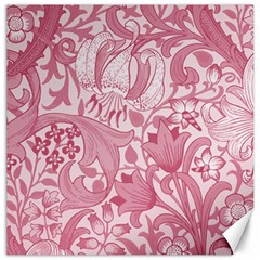 Vintage Style Floral Flower Pink Canvas 16  X 16  