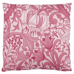 Vintage Style Floral Flower Pink Large Cushion Case (two Sides) by Alisyart