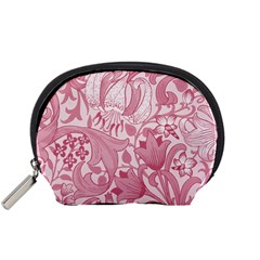 Vintage Style Floral Flower Pink Accessory Pouches (small) 