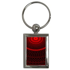 Red Spiral Featured Key Chains (rectangle) 