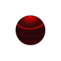 Red Spiral Featured Golf Ball Marker (10 Pack)