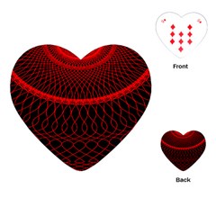 Red Spiral Featured Playing Cards (heart) 