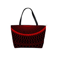 Red Spiral Featured Shoulder Handbags by Alisyart