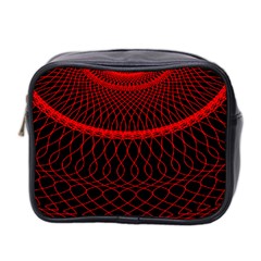 Red Spiral Featured Mini Toiletries Bag 2-side