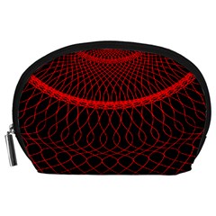 Red Spiral Featured Accessory Pouches (large)  by Alisyart