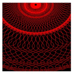 Red Spiral Featured Large Satin Scarf (square) by Alisyart