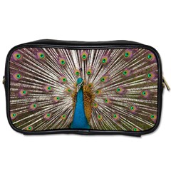 Indian Peacock Plumage Toiletries Bags 2-side by Simbadda