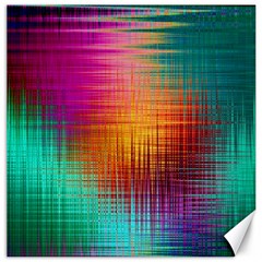 Colourful Weave Background Canvas 16  X 16   by Simbadda