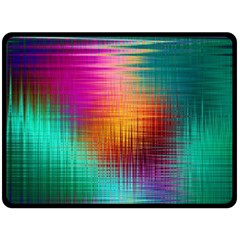 Colourful Weave Background Fleece Blanket (large)  by Simbadda