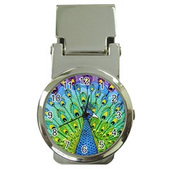 Peacock Bird Animation Money Clip Watches by Simbadda