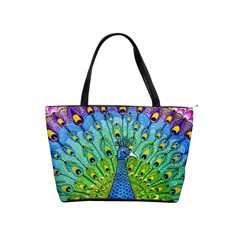 Peacock Bird Animation Shoulder Handbags by Simbadda