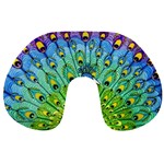 Peacock Bird Animation Travel Neck Pillows Back