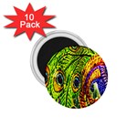 Peacock Feathers 1.75  Magnets (10 pack)  Front