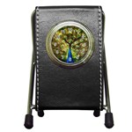 Peacock Bird Pen Holder Desk Clocks Front