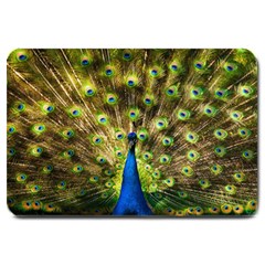 Peacock Bird Large Doormat  by Simbadda