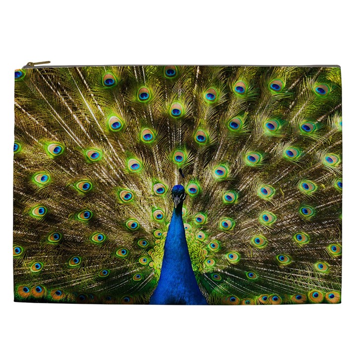 Peacock Bird Cosmetic Bag (XXL) 