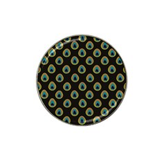 Peacock Inspired Background Hat Clip Ball Marker (10 Pack) by Simbadda