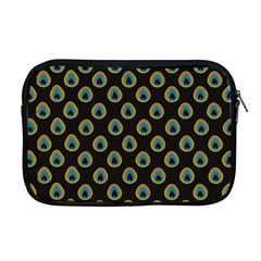 Peacock Inspired Background Apple Macbook Pro 17  Zipper Case by Simbadda