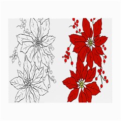 Poinsettia Flower Coloring Page Small Glasses Cloth