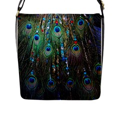 Peacock Jewelery Flap Messenger Bag (l)  by Simbadda