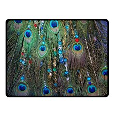 Peacock Jewelery Double Sided Fleece Blanket (small)  by Simbadda