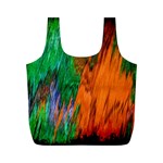 Watercolor Grunge Background Full Print Recycle Bags (M)  Back