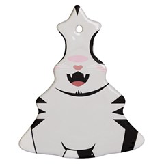 Meow Christmas Tree Ornament (two Sides) by evpoe