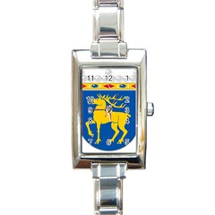 Coat Of Arms Of Aland Rectangle Italian Charm Watch by abbeyz71